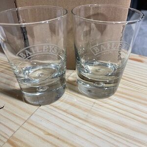 Baileys Irish cream bubble base Clear Glass Tumbler Set